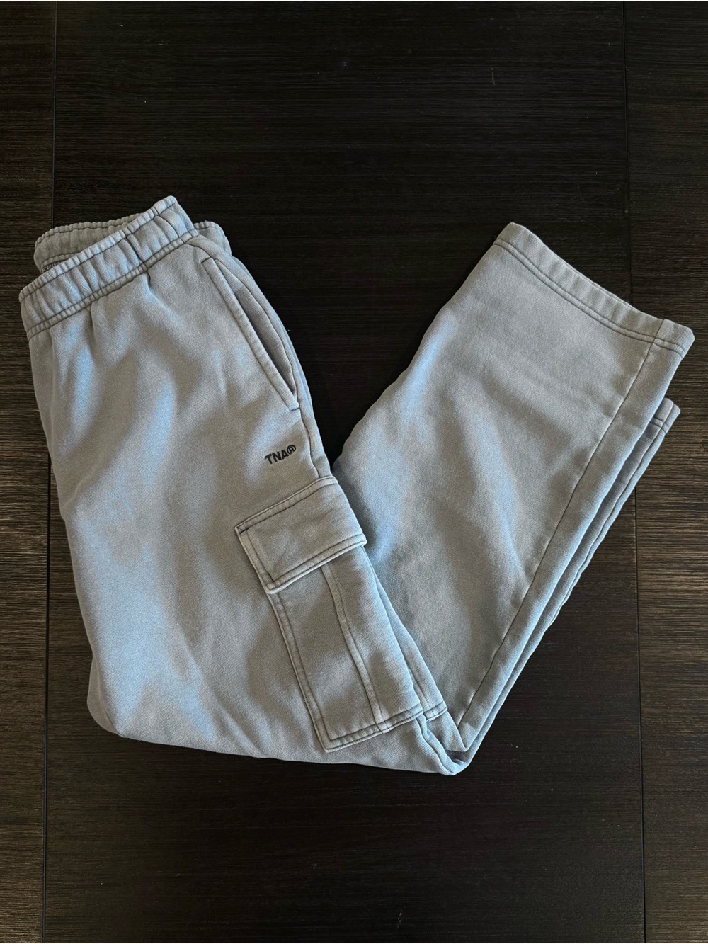 Aritzia TNA Blue Gray Petite Sweatpants